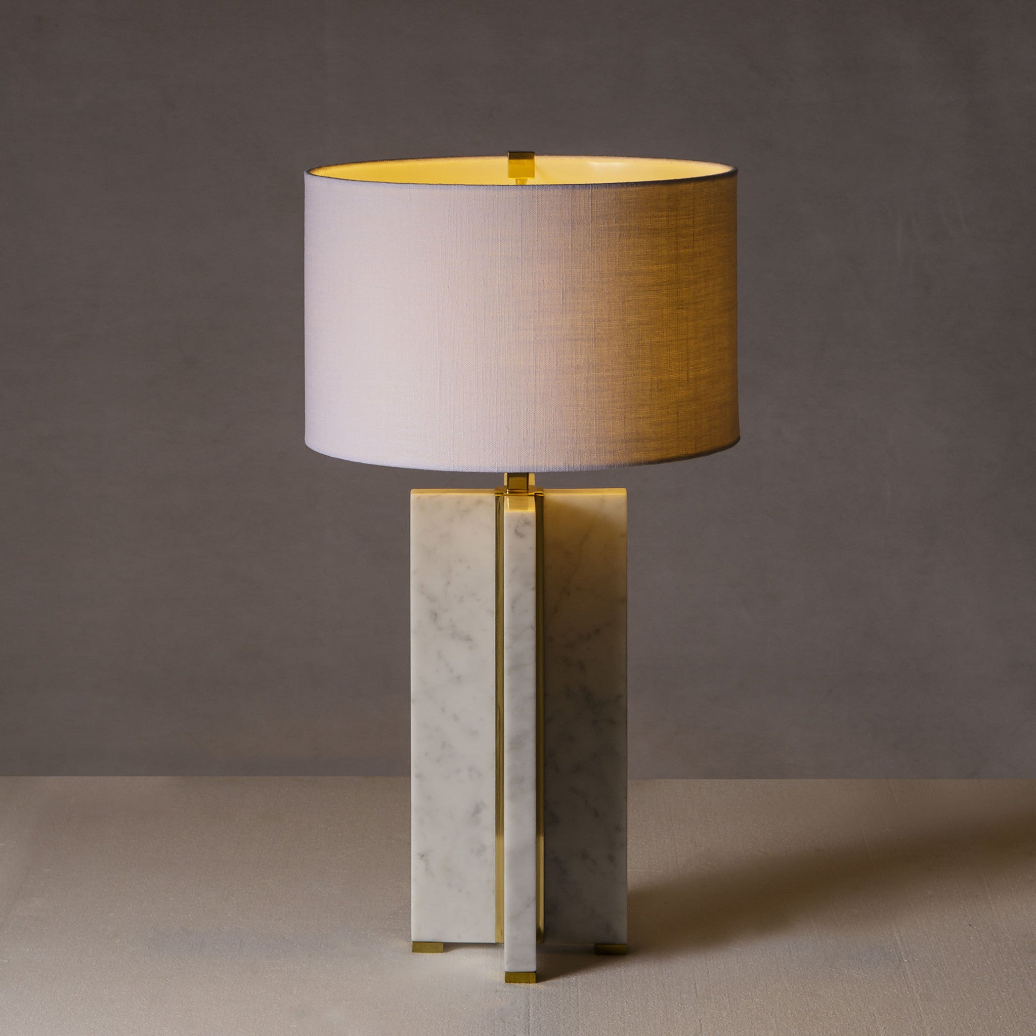 Marble Table Lamp - Cross