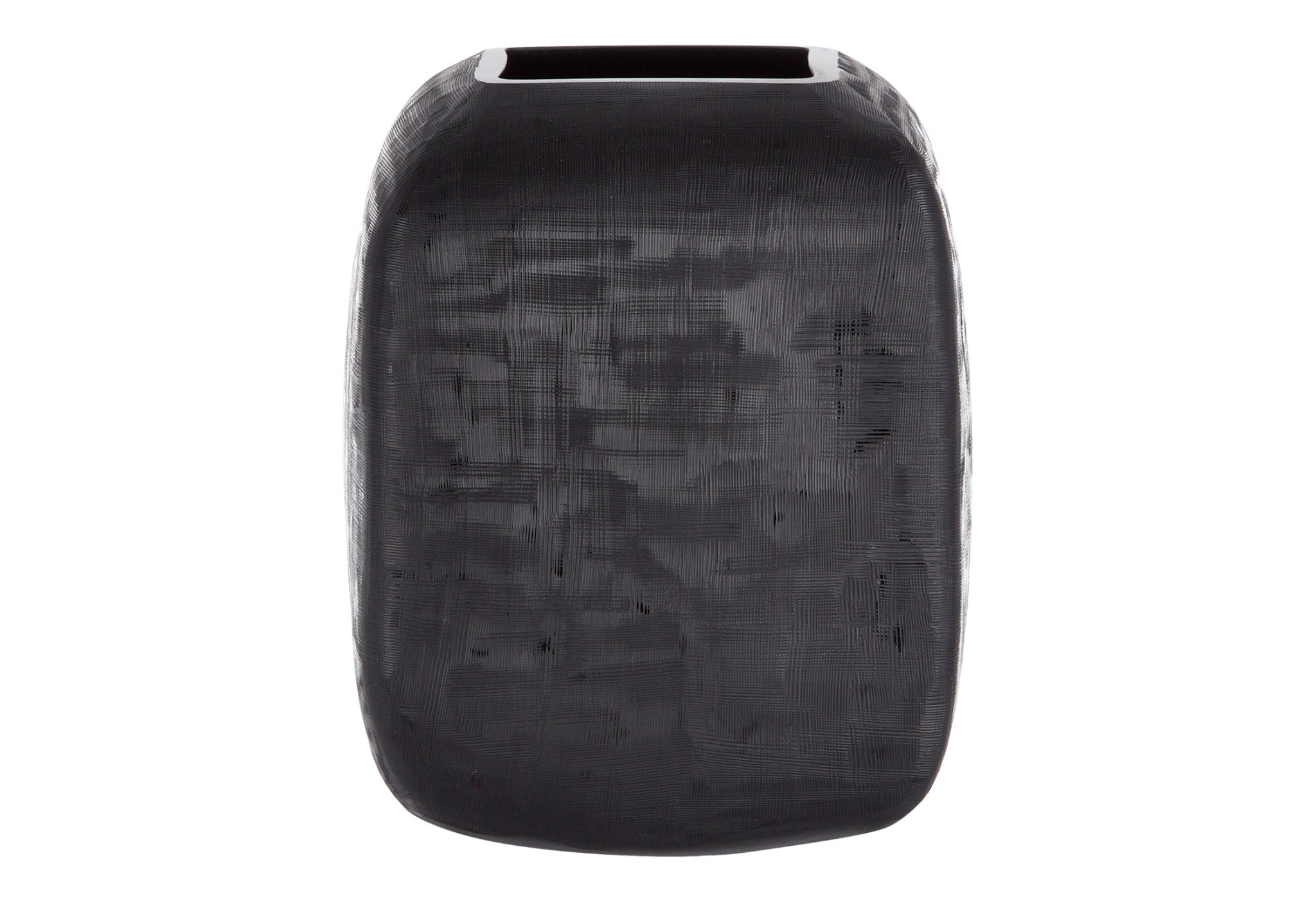 Cross Hatch Glass Pot