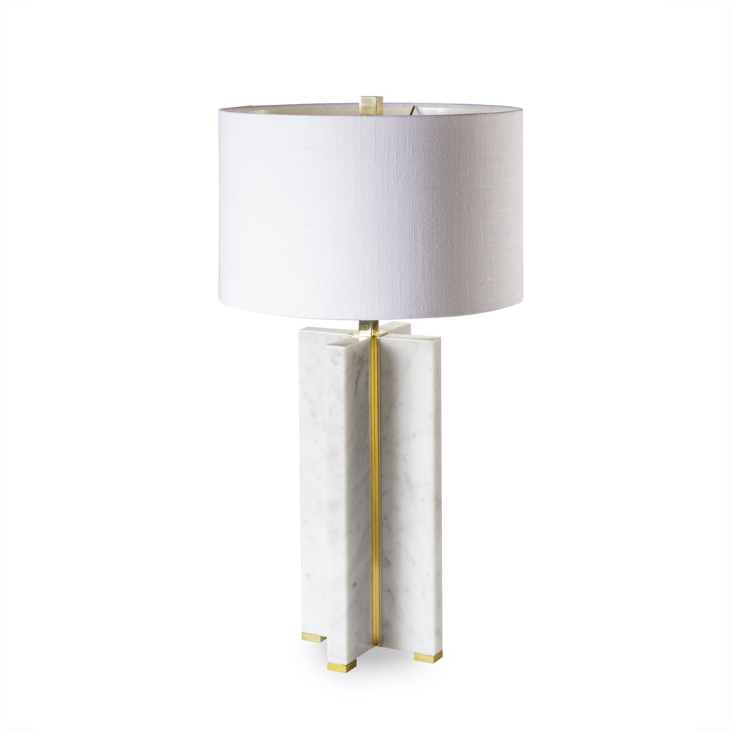 Marble Table Lamp - Cross