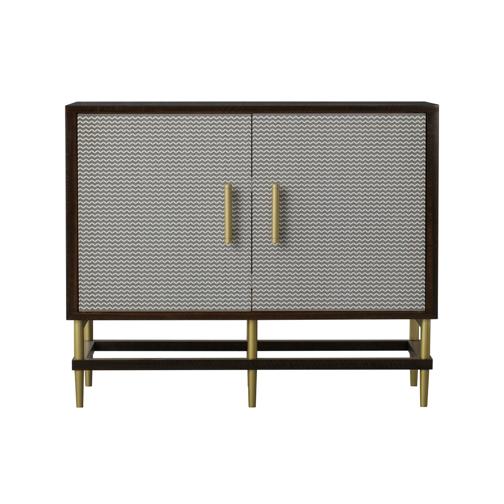Herringbone Credenza - 2 Door