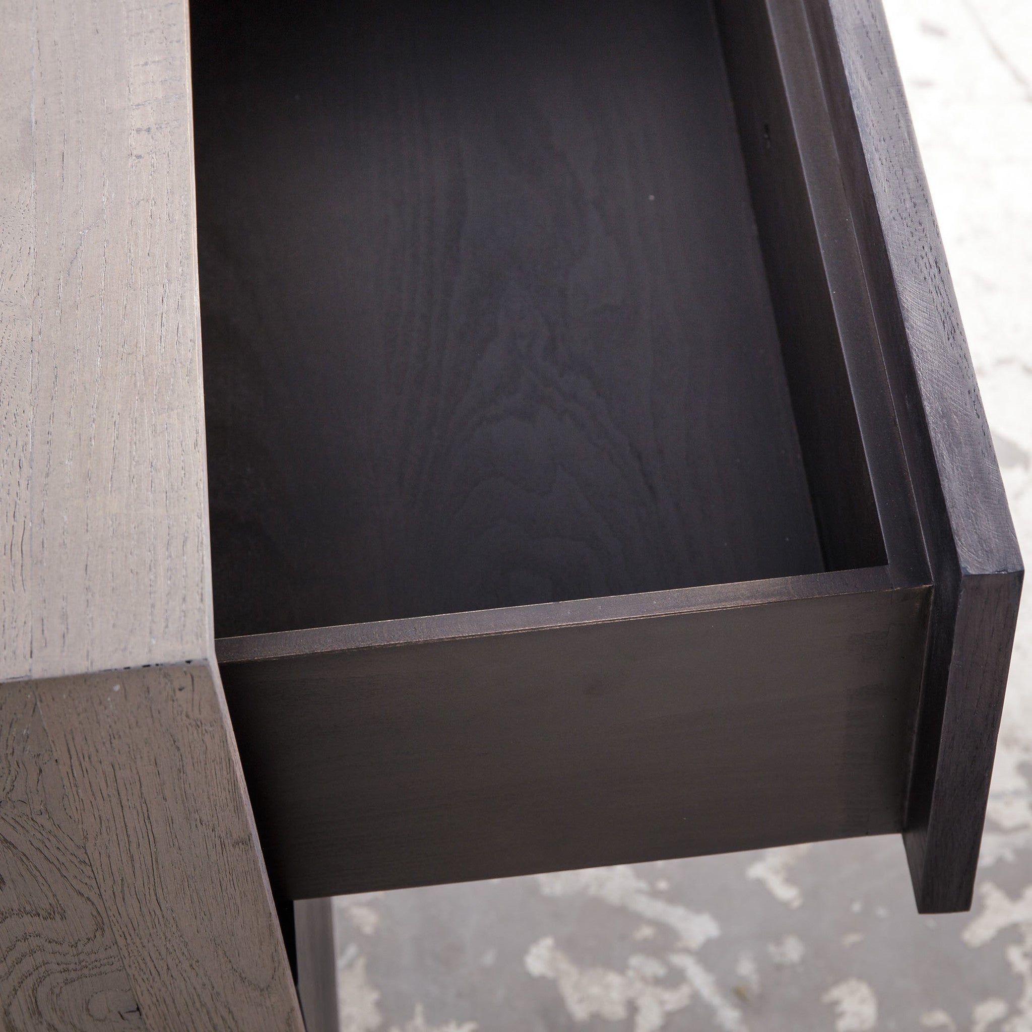 Matilda Nightstand - 2 Drawer / Black