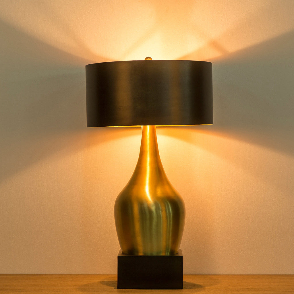 Gold Lion Lamp