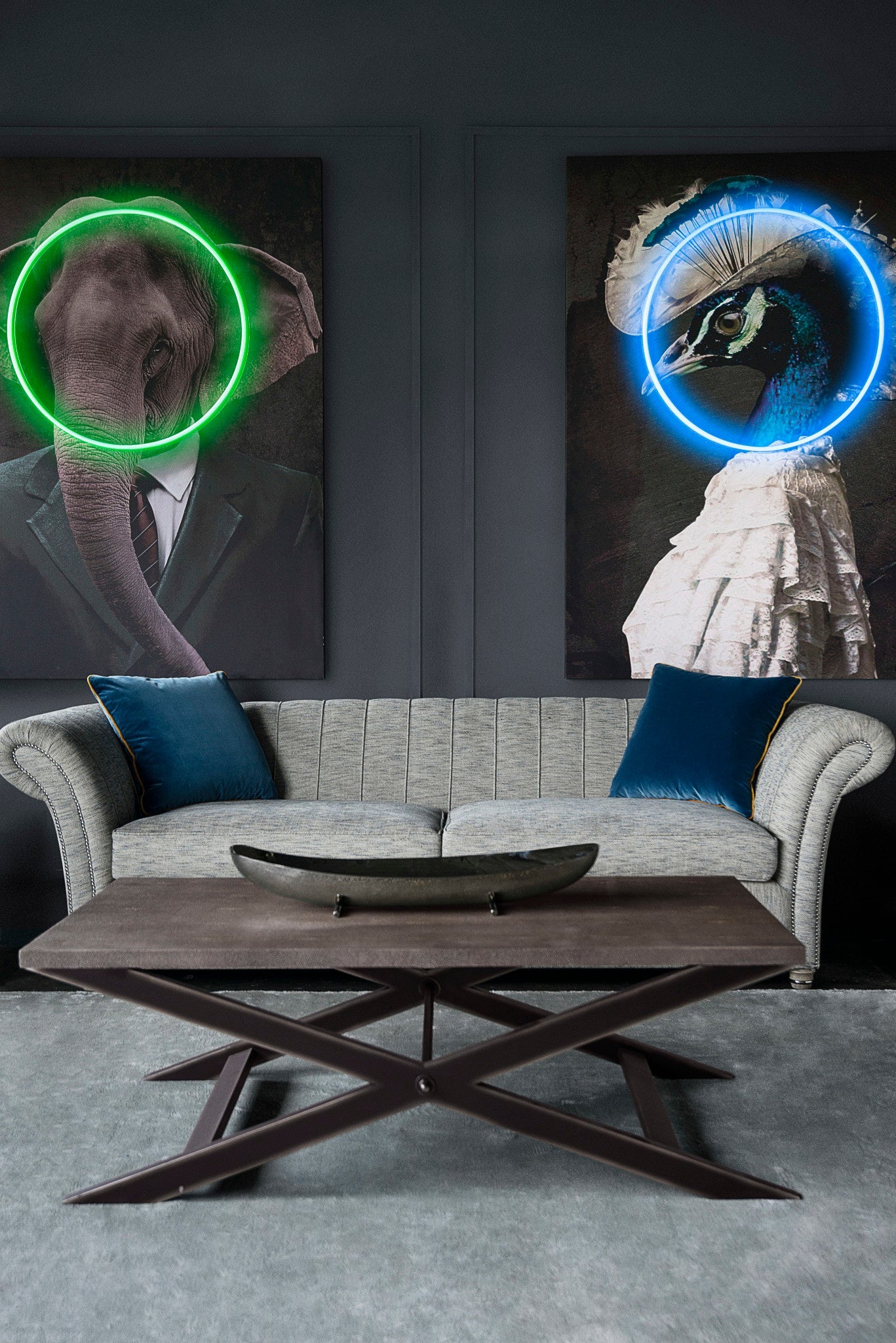 Elephant Portrait - LED Neon