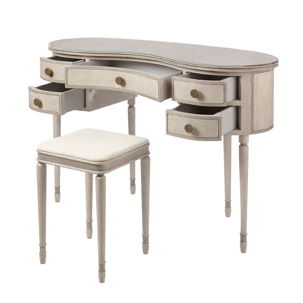 Barrel Dressing Table & Bench