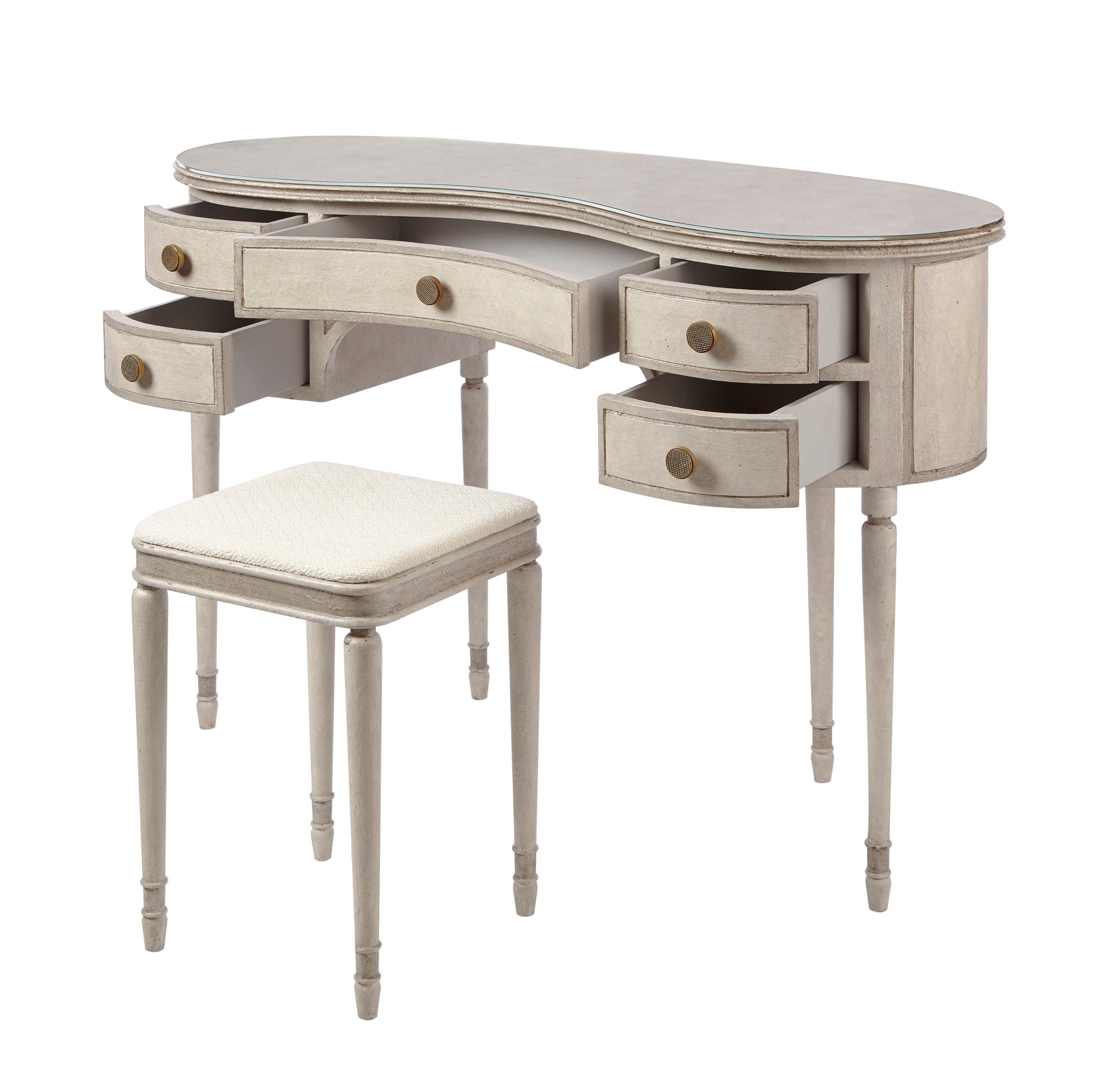 Barrel Dressing Table & Bench