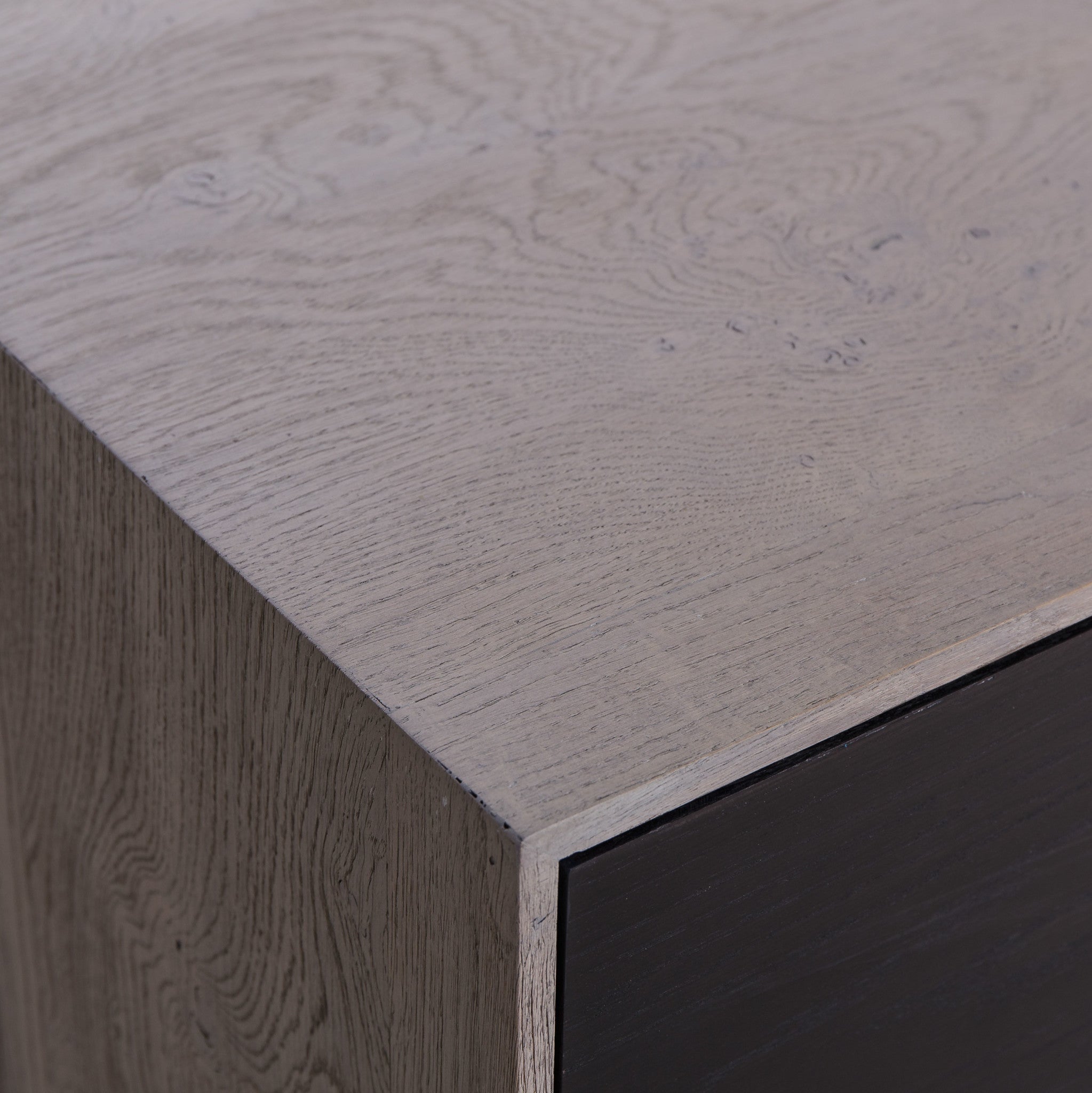 Matilda Nightstand - 3 Drawer / Black
