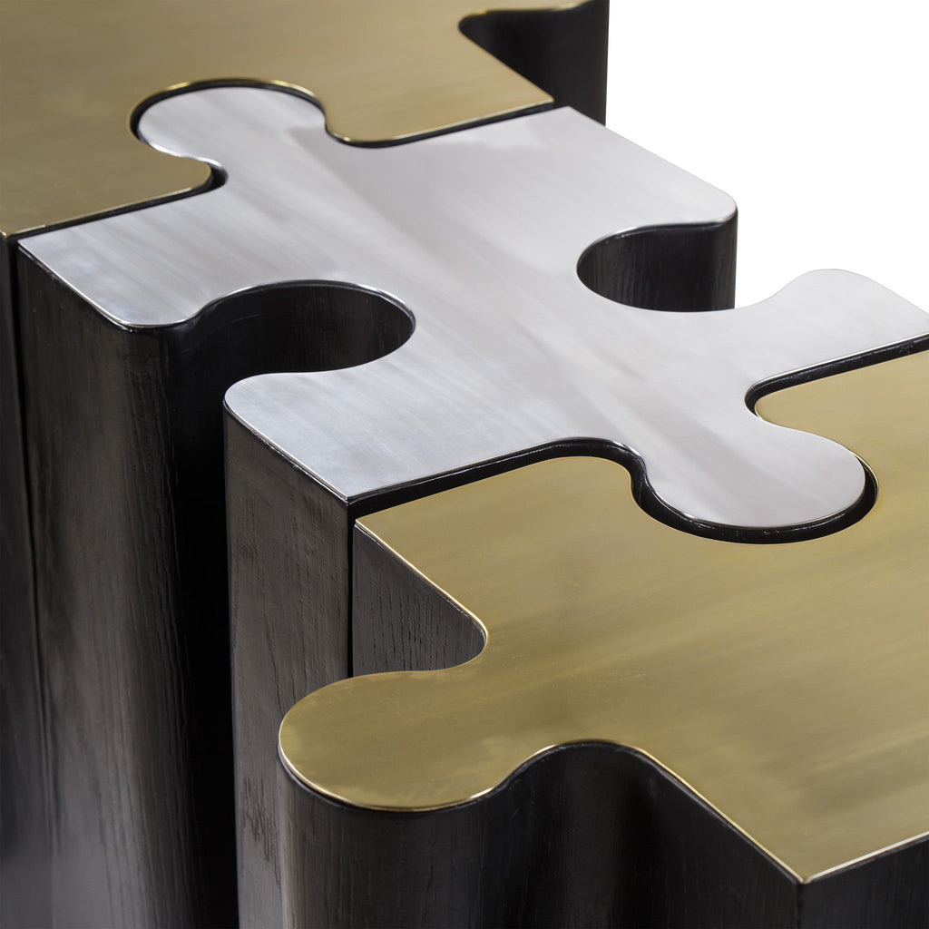 Metal Jigsaw Coffee Table