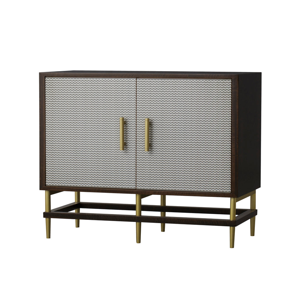Herringbone Credenza - 2 Door