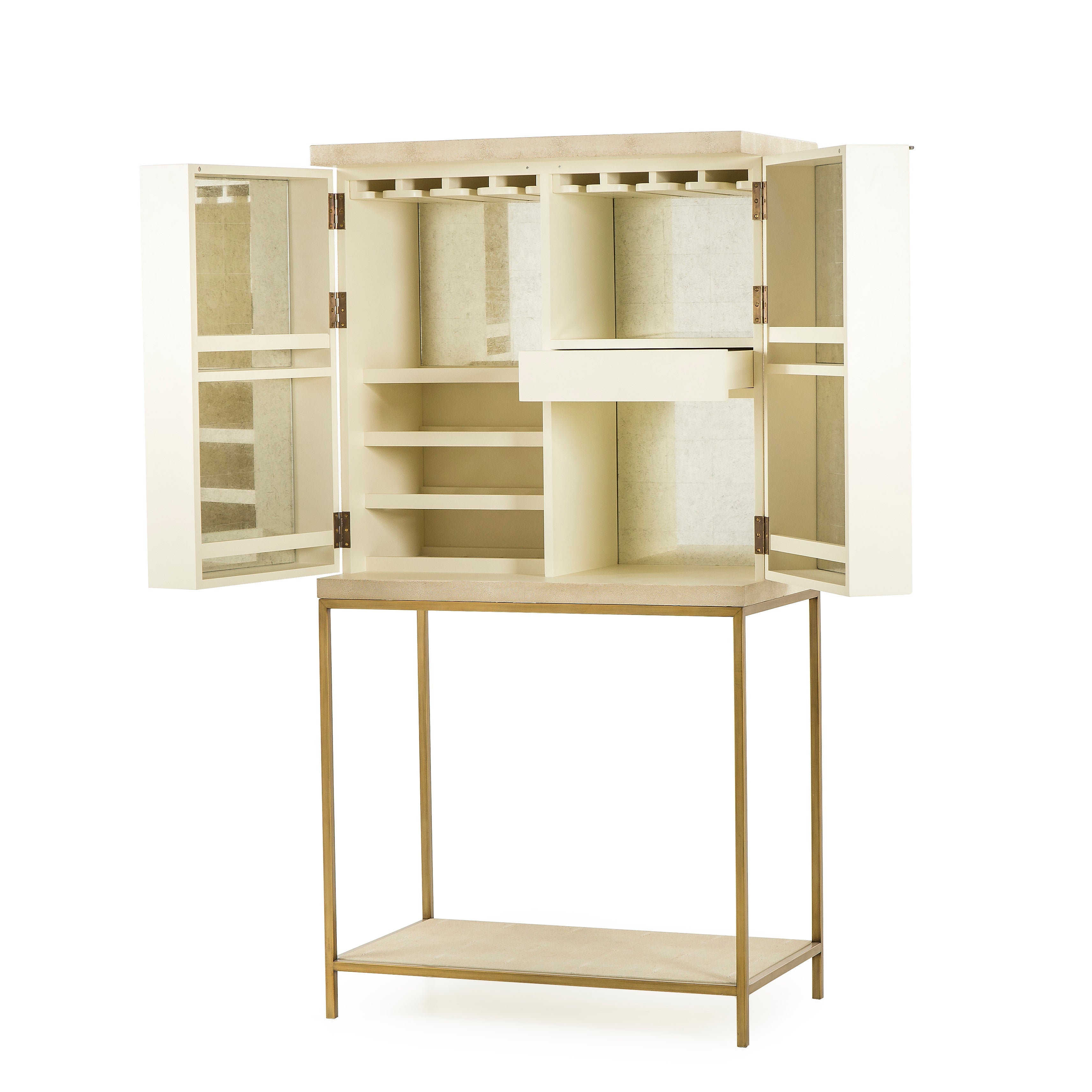 Melissa Bar Cabinet - Shagreen