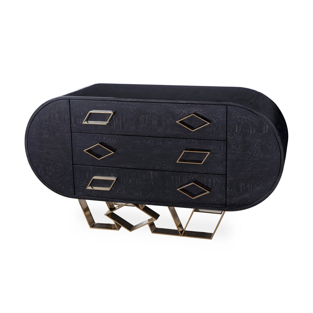 Sting Credenza - Black - Lacewood