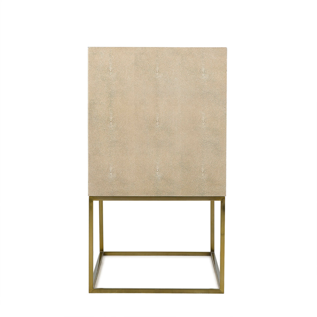 Alice Chest - Emboss Faux Shagreen / Ivory