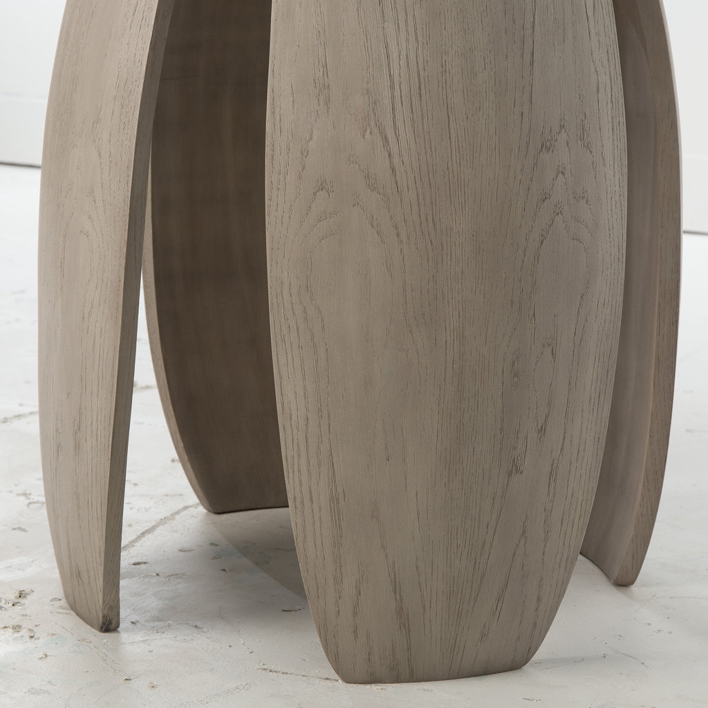 Gray Pedestal Table