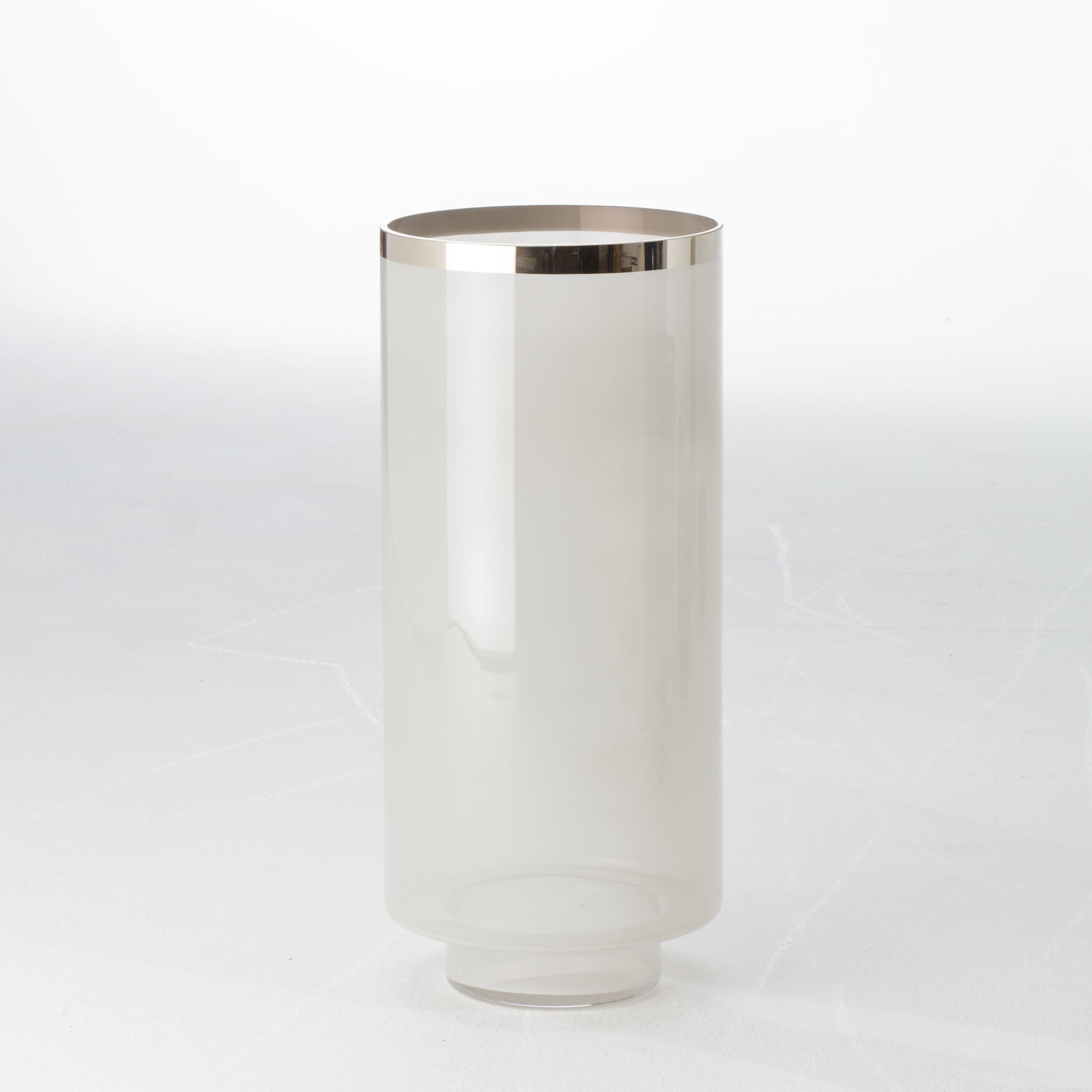 Eve Vase - Grey / Silver Metallic