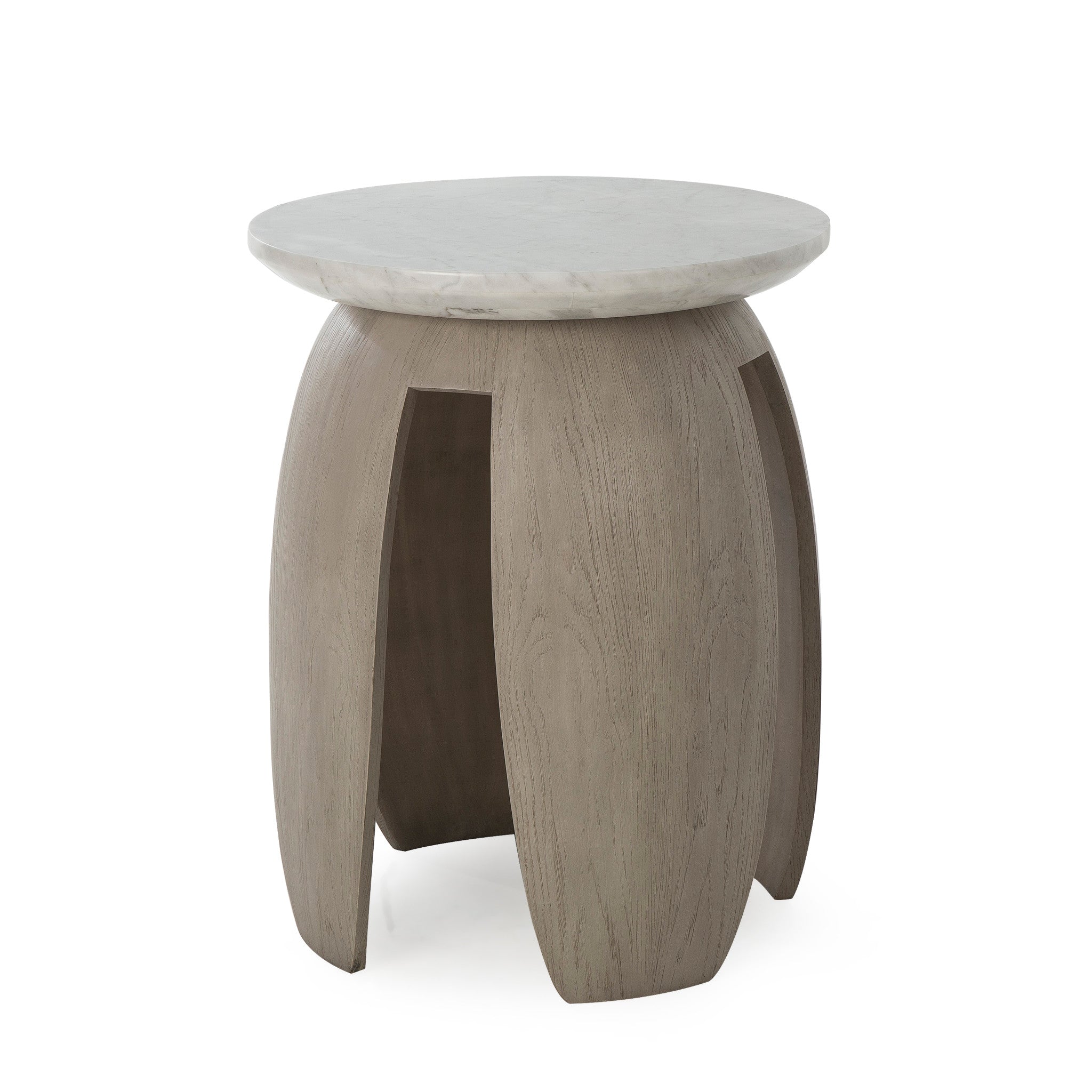 Gray Pedestal Table