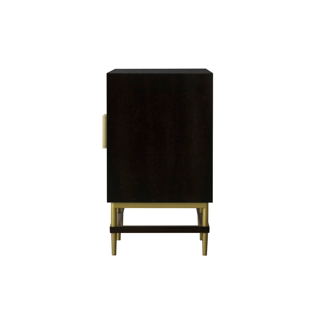 Herringbone Credenza - 2 Door