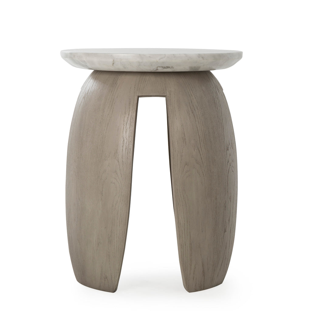 Gray Pedestal Table