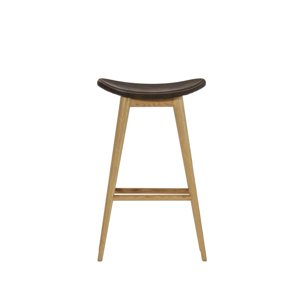 Natural Oak with Antique Espresso Leather