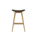 Natural Oak with Antique Espresso Leather