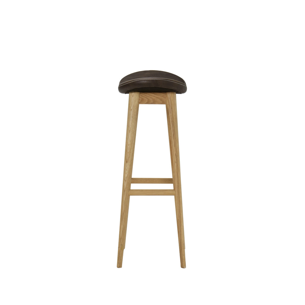 Natural Oak with Antique Espresso Leather