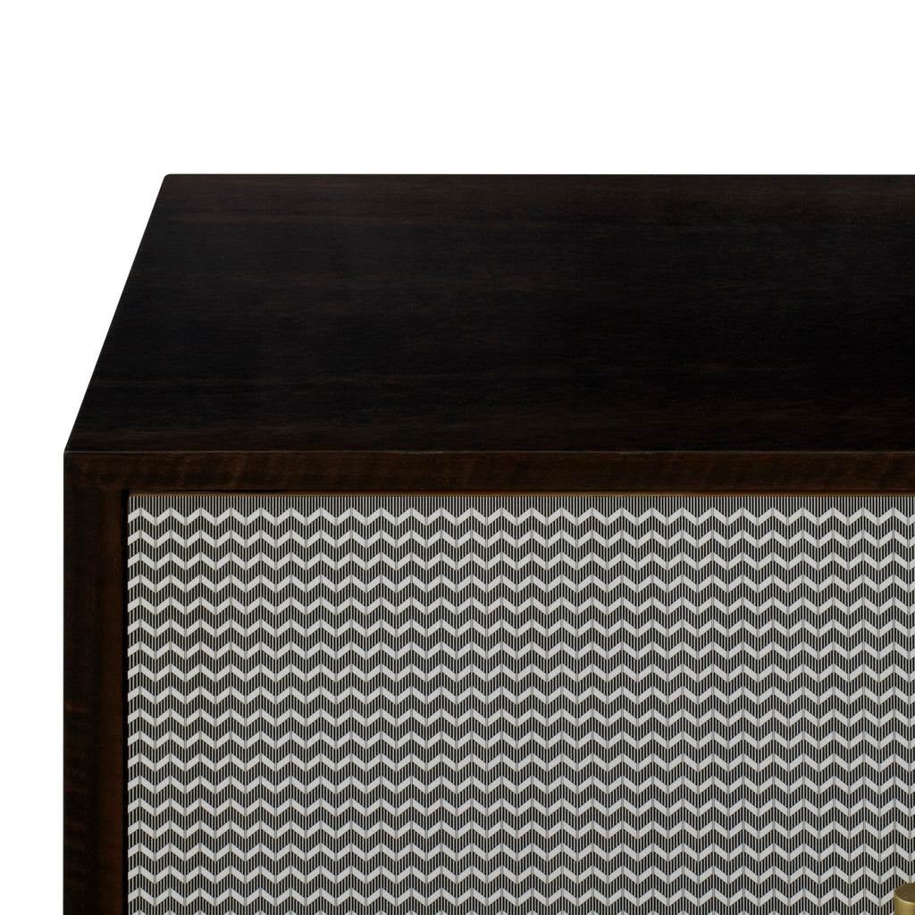 Herringbone Credenza - 2 Door