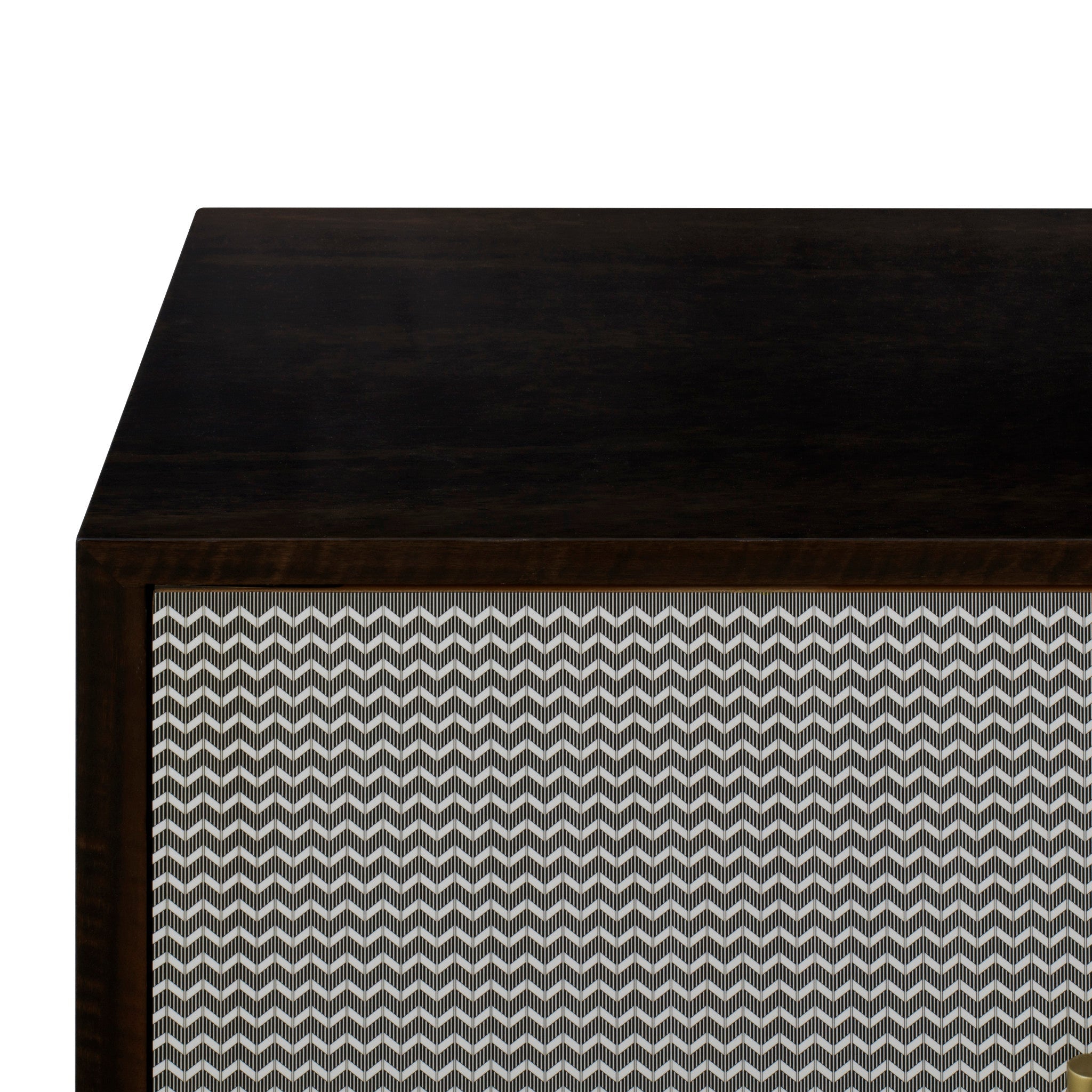 Herringbone Credenza - 2 Door