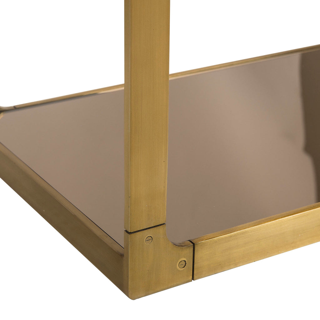 Evans Etagere with brass Finish