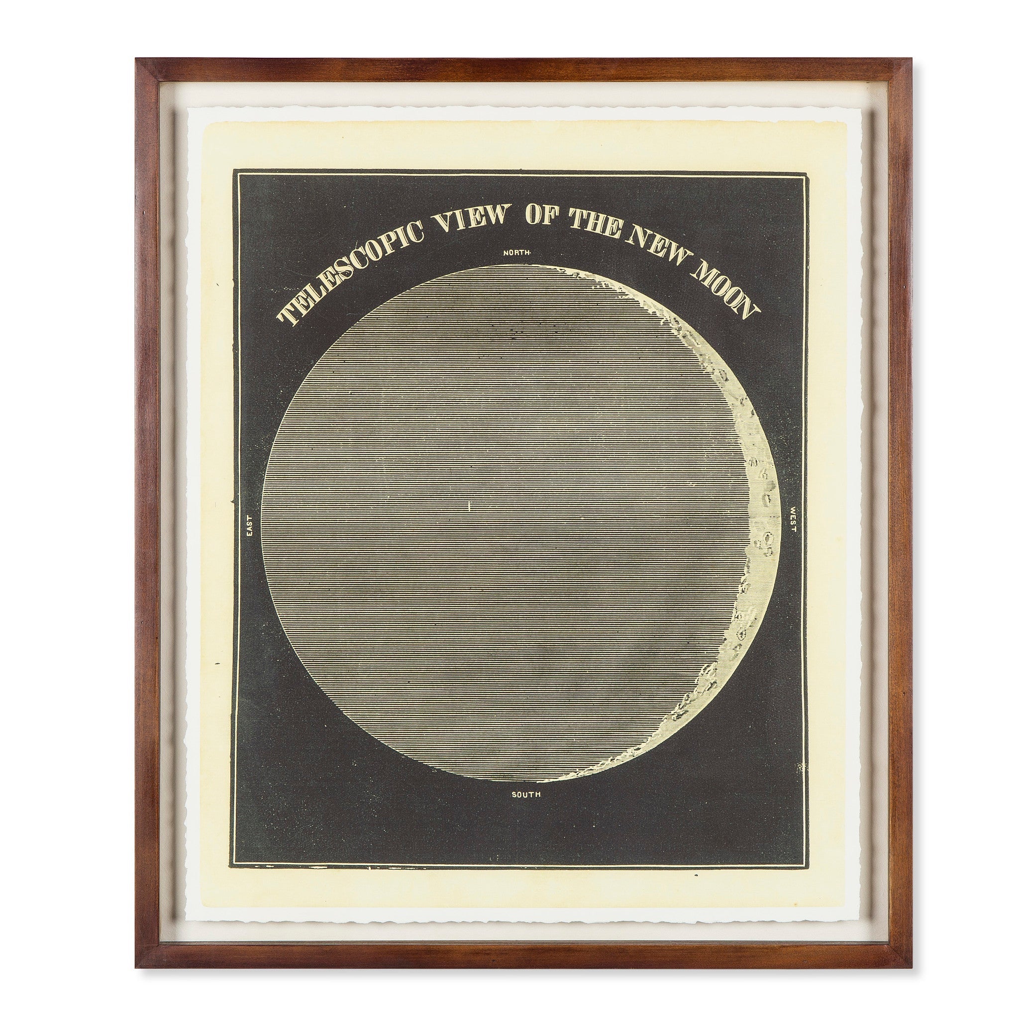 Telescopic View Of The New Moon
Circa 1872