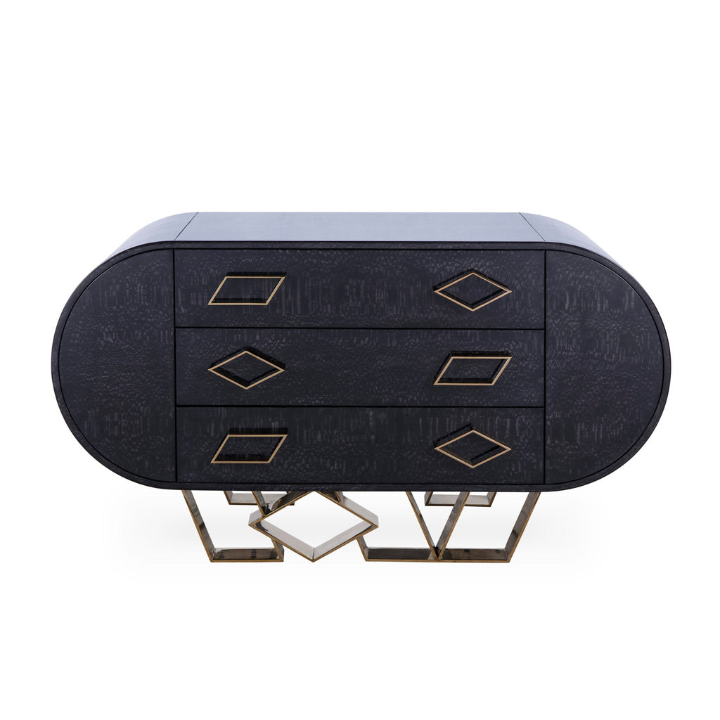 Sting Credenza - Black - Lacewood