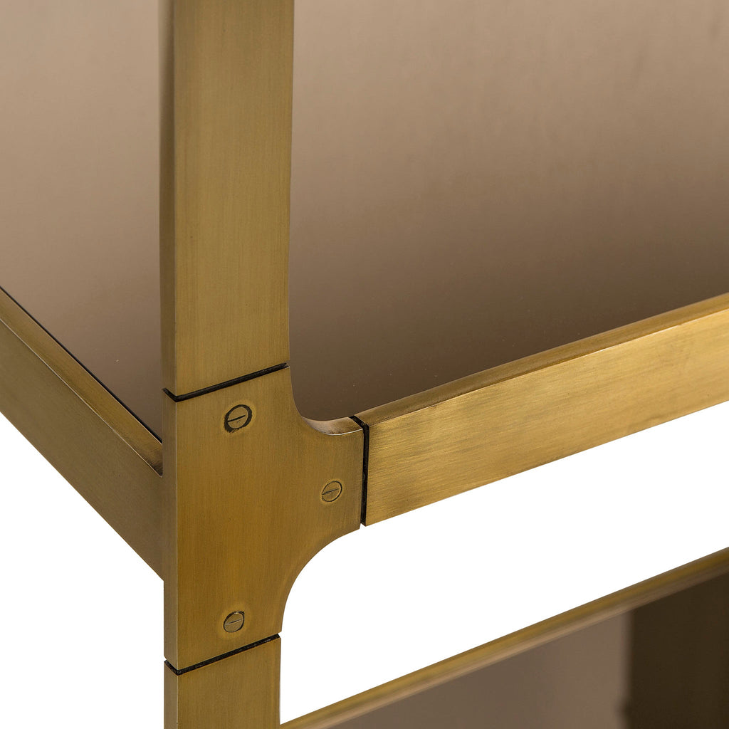 Evans Etagere with brass Finish