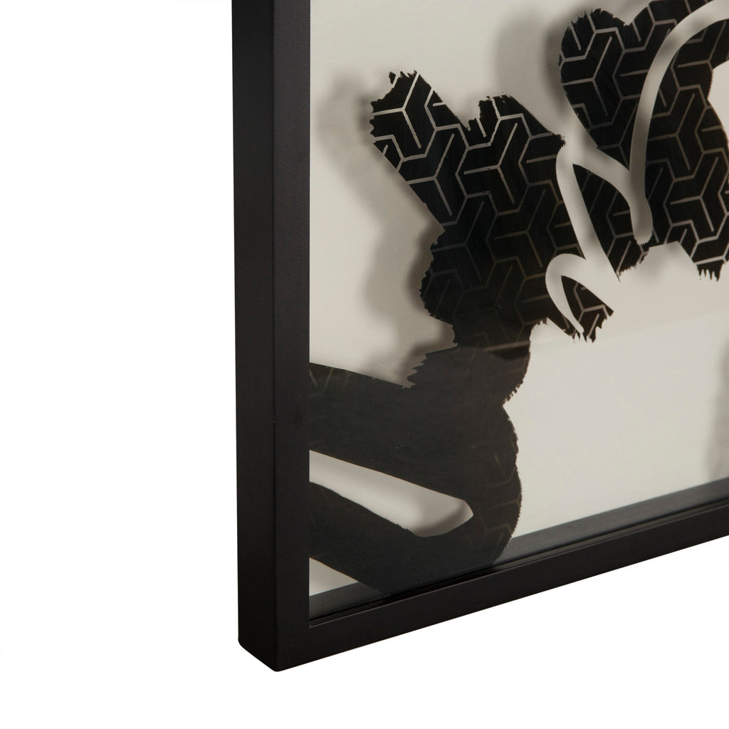 Ink Strokes On Glass