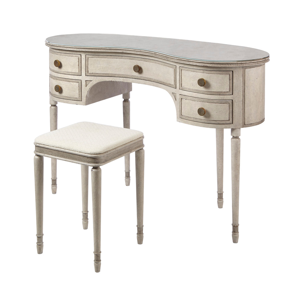 Barrel Dressing Table & Bench